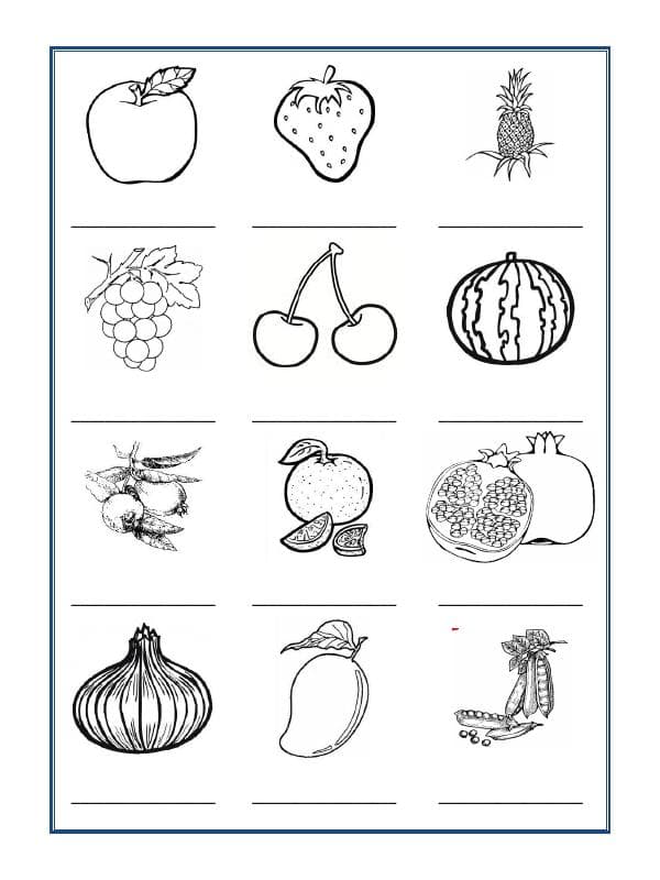 A2ZWorksheets:Language-French-French Worksheet - Les Fruits Et Legumes