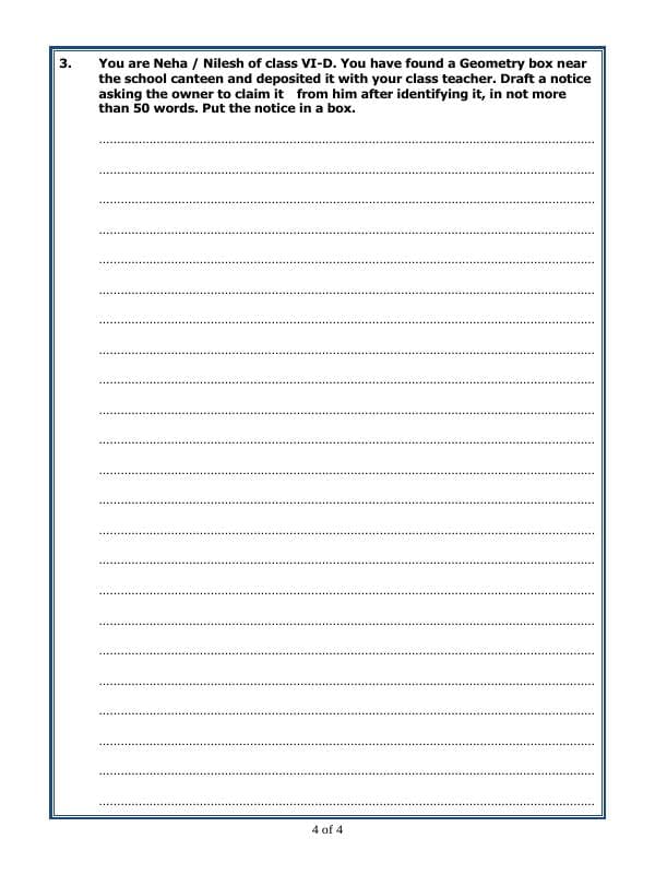 A2ZWorksheets:English-Writing-Notice Writing