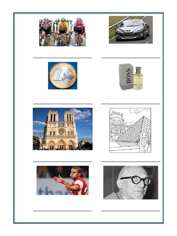 A2ZWorksheets:Language-French-French Worksheet - La Culture Française