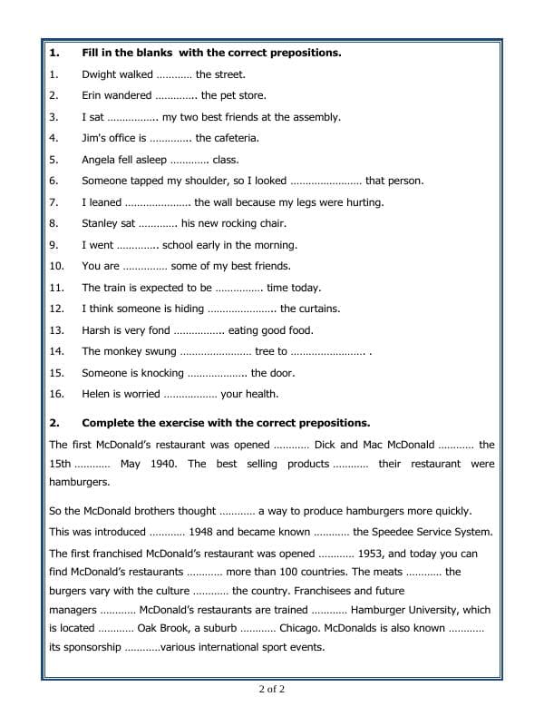 A2ZWorksheets:English-Grammar-Prepositions