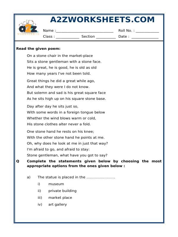 A2ZWorksheets:English-Reading-Reading Comprehension Passage-03