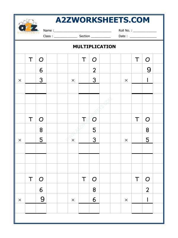 A2ZWorksheets:Maths-Multiplication-Multiplication Worksheet-02