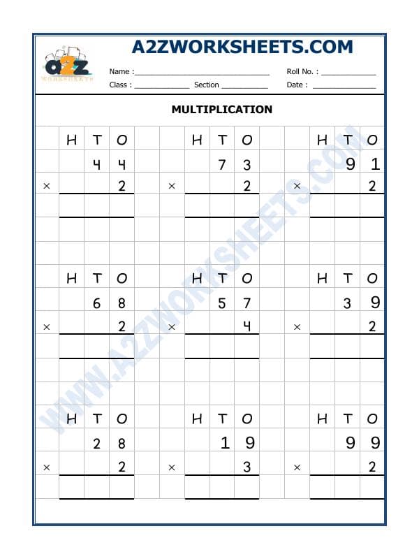 Multiplication Worksheet-03