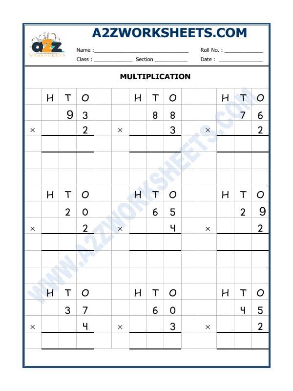A2ZWorksheets:Maths-Multiplication-Multiplication Worksheet-07