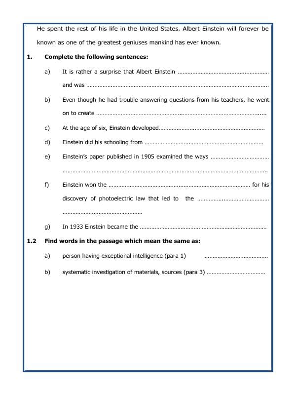 A2ZWorksheets:English-Reading-Comprehension Passage-07