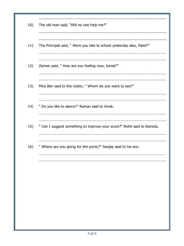 A2ZWorksheets:English-Grammar-Reported Speech
