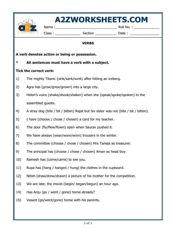 Verbs