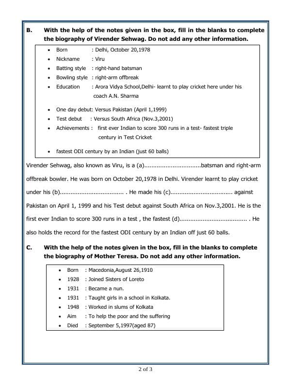 A2ZWorksheets:English-Writing-Bio-Sketch