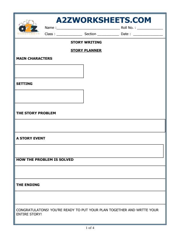 A2ZWorksheets:English-Writing-Story Writing