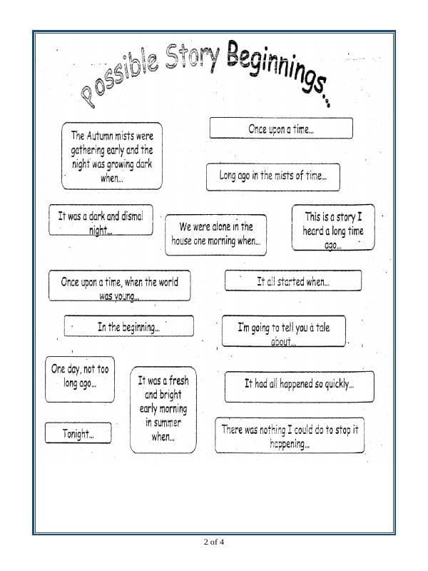 A2ZWorksheets:English-Writing-Story Writing