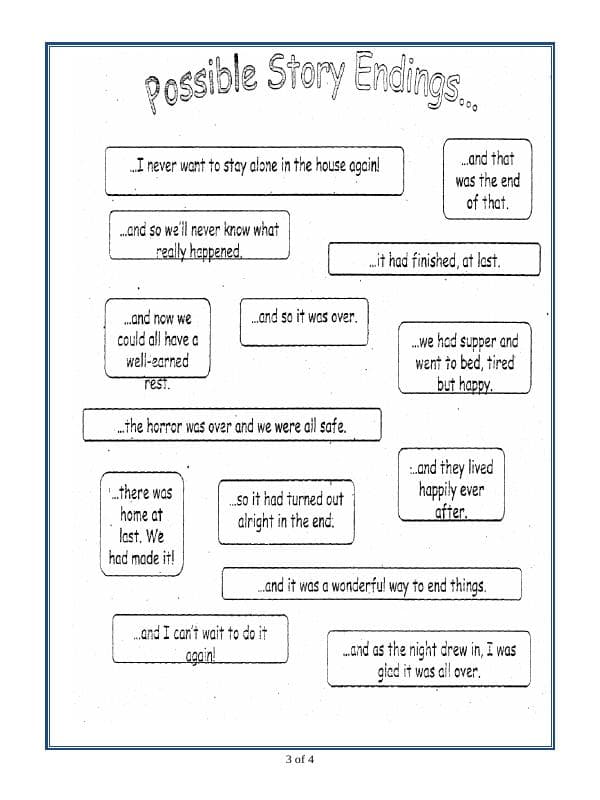 A2ZWorksheets:English-Writing-Story Writing