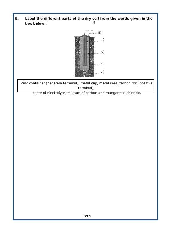 A2ZWorksheets:Science-Basic Necessities-Electricity And Current
