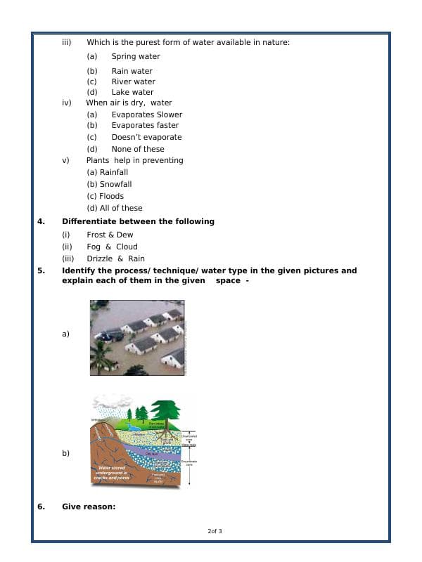 A2ZWorksheets:Science-Basic Necessities-Water