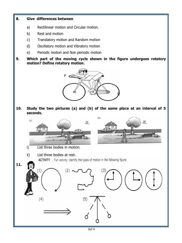 A2ZWorksheets:Science-Motion and Measurement of Distances-Motion And Measurement Of Distances