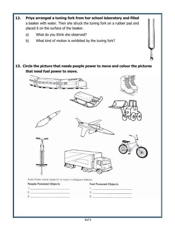 A2ZWorksheets:Science-Motion and Measurement of Distances-Motion And Measurement Of Distances