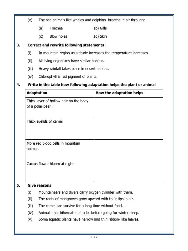 A2ZWorksheets:Science-Plants and Living Organisms-Living Organisms And Their Surrounding