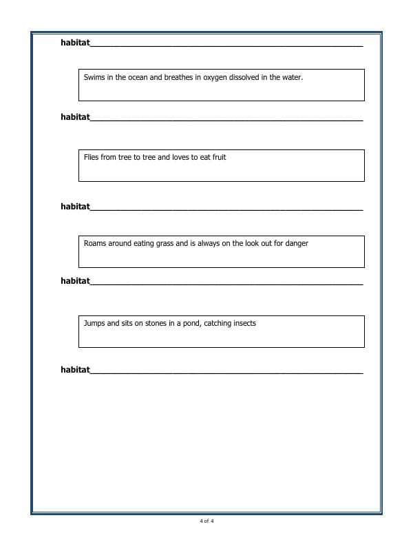 A2ZWorksheets:Science-Plants and Living Organisms-Living Organisms And Their Surrounding
