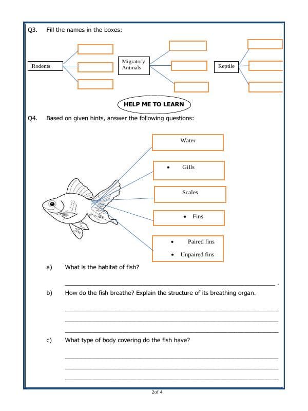 A2ZWorksheets:Science-Animals-Animal Life
