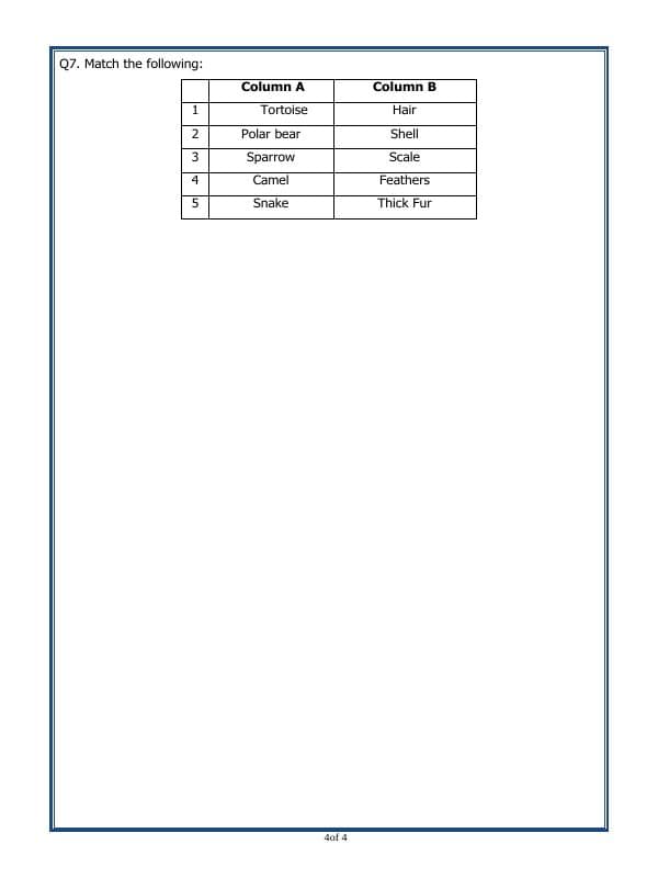 A2ZWorksheets:Science-Animals-Animal Life