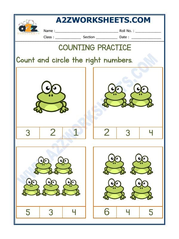 A2ZWorksheets:Maths-Numbers-Number Recognition Worksheet-01