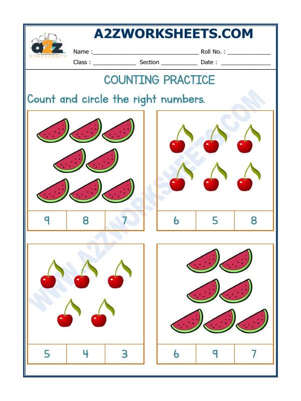 Number Recognition Worksheet - 04