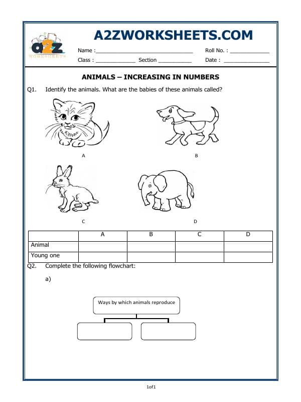 A2ZWorksheets:Science-Animals-Animals - Increasing In Numbers