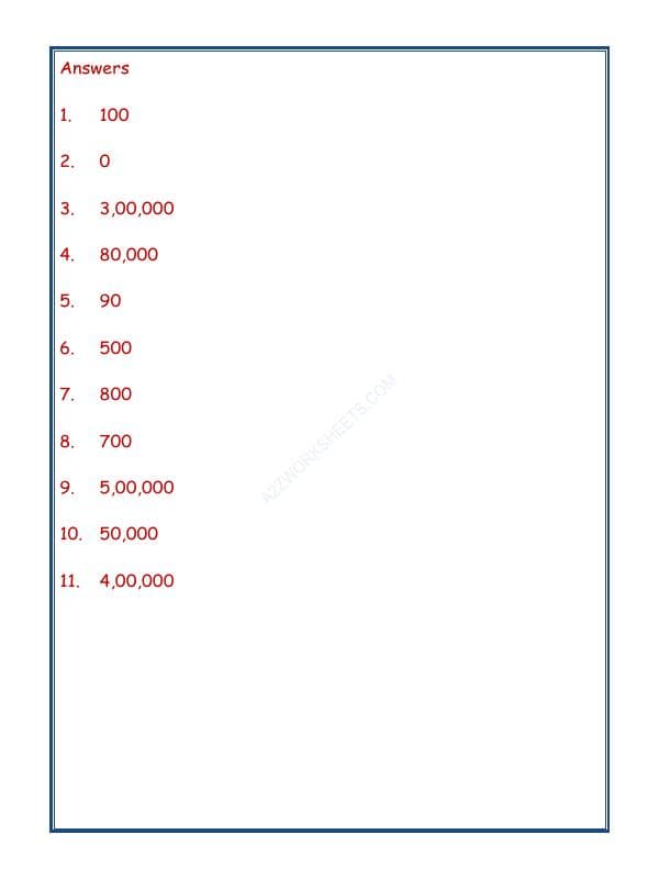 A2ZWorksheets:Maths-Place Value-Place Value-02