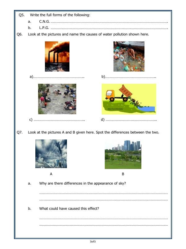 A2ZWorksheets:Science-Environment And Our Surroundings-Our Environment