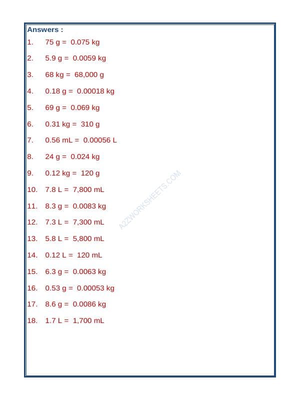 A2ZWorksheets:Maths-Measurement-Measurement (Convert Units)-03