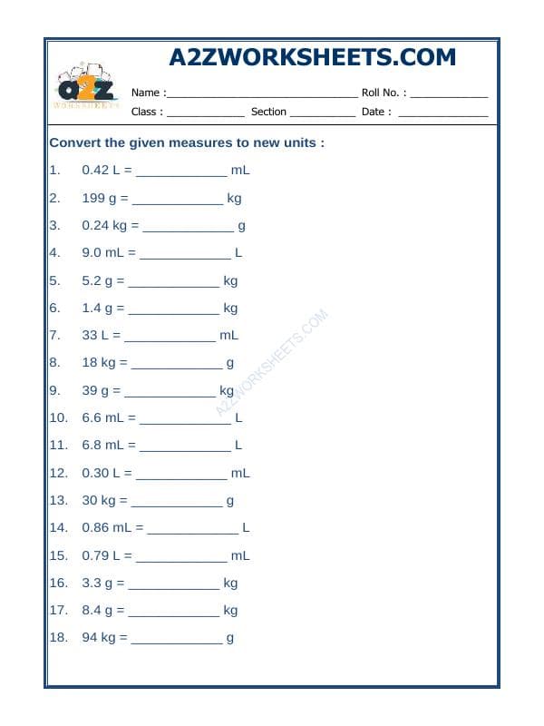 Measurement (Convert Units)-05
