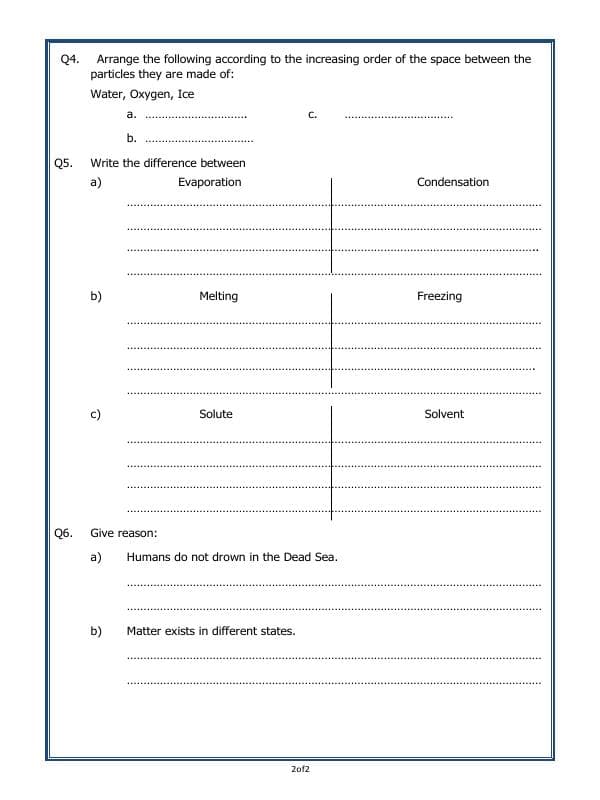 A2ZWorksheets:Science-Metals and Non-metals-Matter And Materials