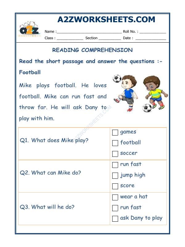 A2ZWorksheets:English-Reading-Comprehension Passage-11
