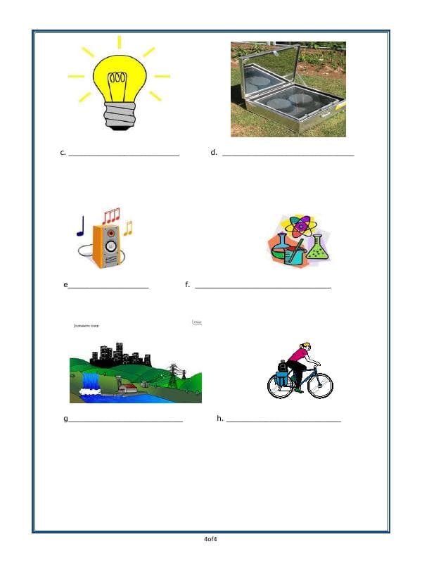 A2ZWorksheets:Science-Motion and Measurement of Distances-Force, Work And Energy