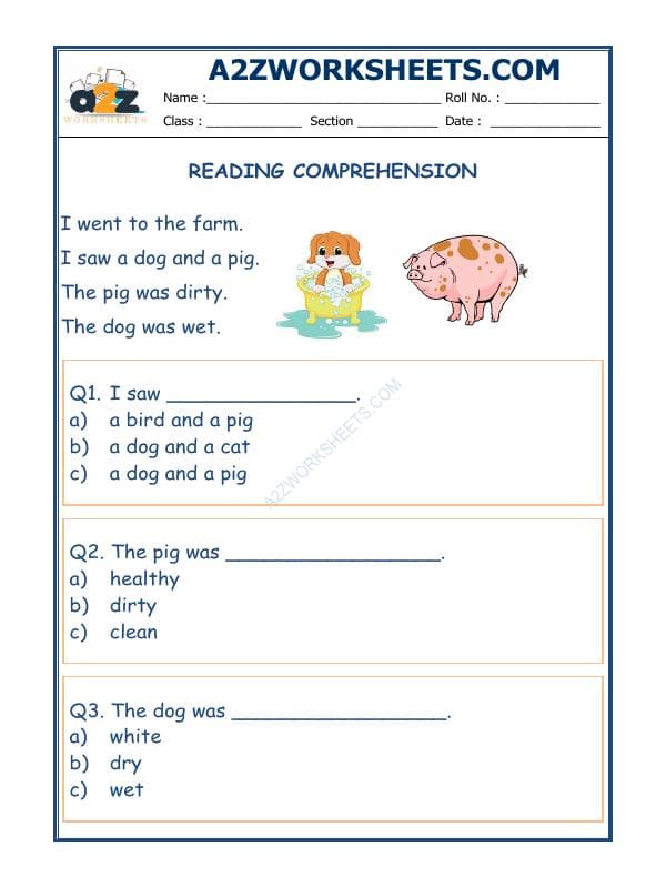 A2ZWorksheets:English-Reading-Comprehension Passage-15