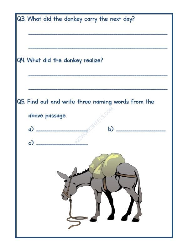 A2ZWorksheets:English-Reading-Comprehension Passage-18