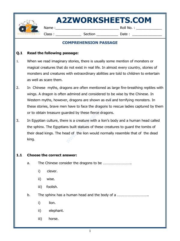 Comprehension Passage-13