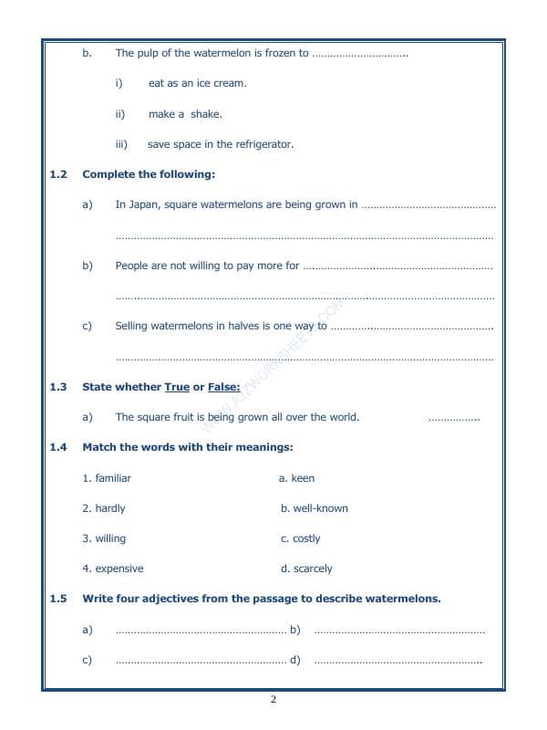 A2ZWorksheets:English-Reading-Comprehension Passage-17