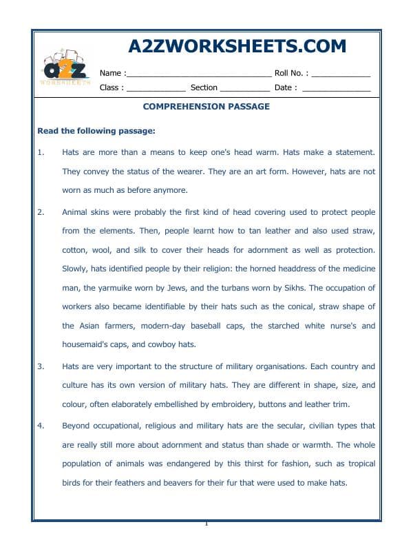 Comprehension Passage-19