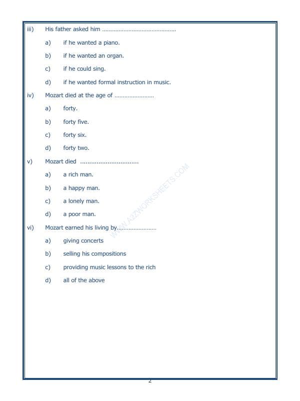 A2ZWorksheets:English-Reading-Comprehension Passage-21