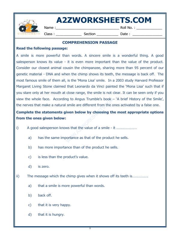 Comprehension Passage-25
