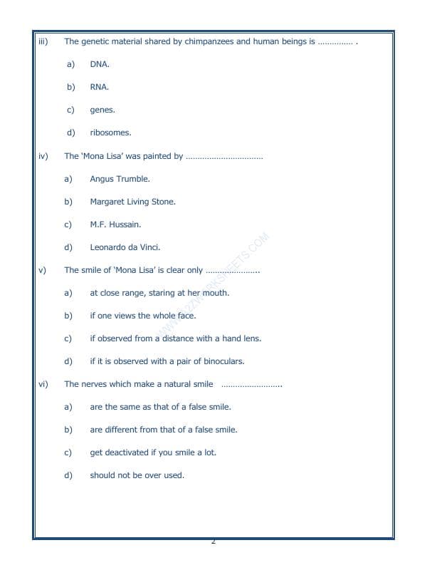A2ZWorksheets:English-Reading-Comprehension Passage-25