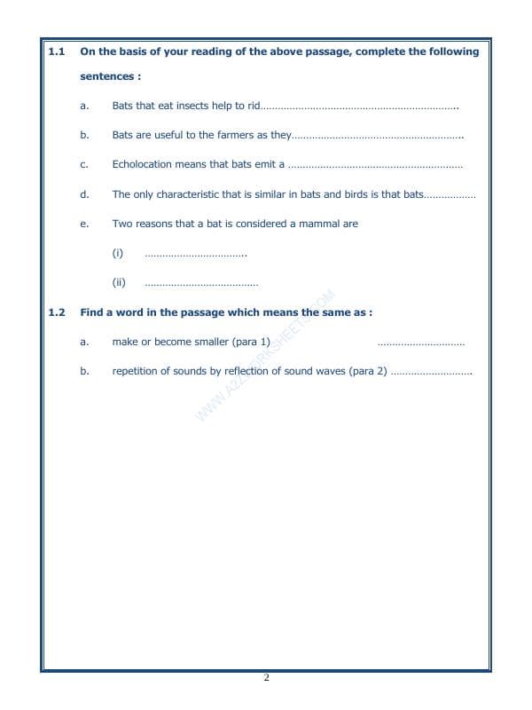 A2ZWorksheets:English-Reading-Comprehension Passage-35