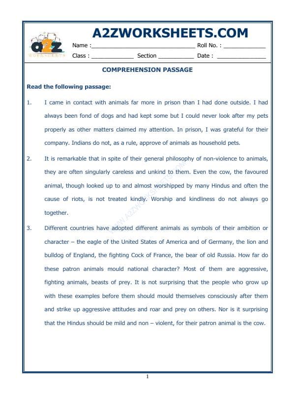 Comprehension Passage-38