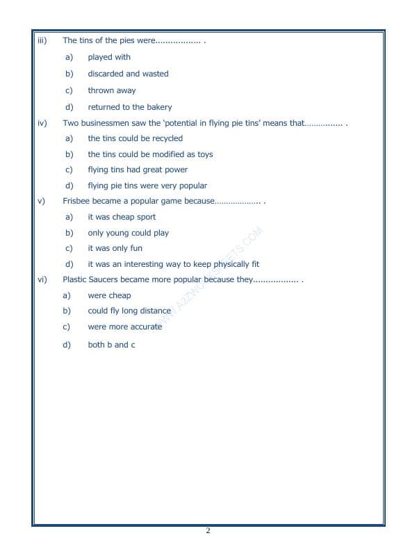 A2ZWorksheets:English-Reading-Comprehension Passage-42