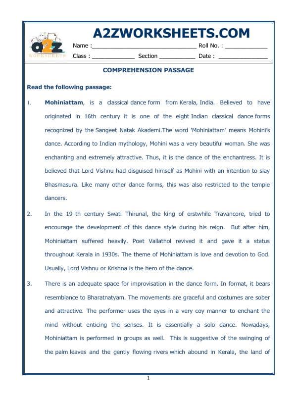 Comprehension Passage-43
