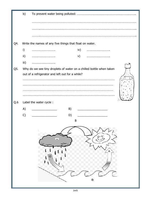 A2ZWorksheets:Science-Basic Necessities-Water