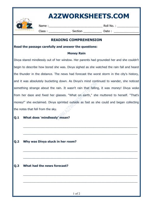 English Comprehension - 16
