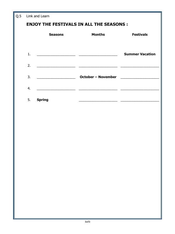 A2ZWorksheets:Science-Environment And Our Surroundings-Weather And Seasons
