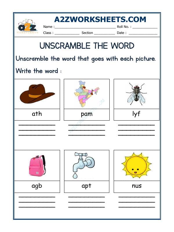 Unscramble The Words-03