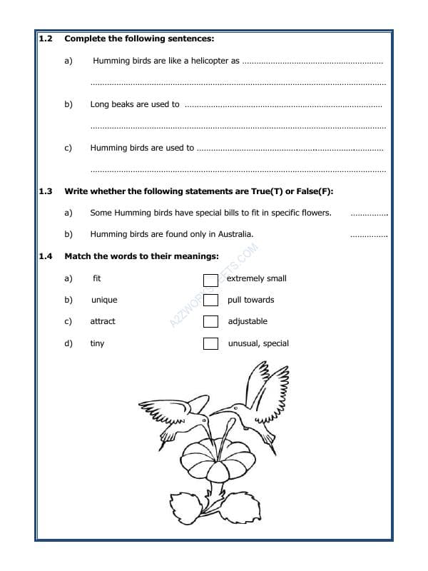 A2ZWorksheets:English-Reading-Comprehension Passage- 11